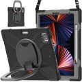 Shockproof Pancerne Etui z Paskiem do iPad Pro 12.9 2021/2020 czarno-szare