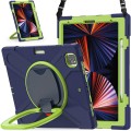 Shockproof Pancerne Etui z Paskiem do iPad Pro 12.9 2021/2020 niebiesko-zielone