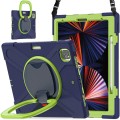 Shockproof Pancerne Etui z Paskiem do iPad Pro 12.9 2021/2020 niebiesko-zielone