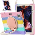Shockproof Pancerne Etui z Paskiem do iPad Pro 12.9 2021/2020 różowe