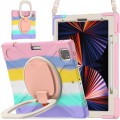 Shockproof Pancerne Etui z Paskiem do iPad Pro 12.9 2021/2020 różowe