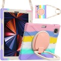 Shockproof Pancerne Etui z Paskiem do iPad Pro 12.9 2021/2020 różowe