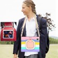 Shockproof Pancerne Etui z Paskiem do iPad Pro 12.9 2021/2020 różowe