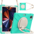 Shockproof Pancerne Etui z Paskiem do iPad Pro 12.9 2021/2020 miętowe