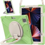 Shockproof  Pancerne Etui z Paskiem do iPad Pro 12.9 2021/2020 matcha green