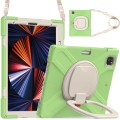Shockproof Pancerne Etui z Paskiem do iPad Pro 12.9 2021/2020 matcha green