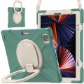 Shockproof Pancerne Etui z Paskiem do iPad Pro 12.9 2021/2020 szmaragdowe