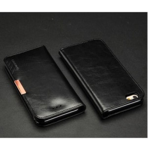 Skórzane Eleganckie Etui KLD skóra iPhone 6S 6 czarne