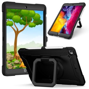 Shockproof Pancerne Etui dla Dzieci do iPad 10.2 7/8 /9 czarne