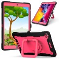 Shockproof Pancerne Etui dla Dzieci do iPad 10.2 7/8 /9 czarno-różowe