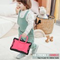 Shockproof Pancerne Etui dla Dzieci do iPad 10.2 7/8 /9 czarno-różowe