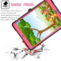 Shockproof Pancerne Etui dla Dzieci do iPad 10.2 7/8 /9 czarno-różowe