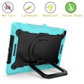 Shockproof Pancerne Etui dla Dzieci do iPad 10.2 7/8 /9 czarno-miętowe