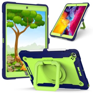 Shockproof Pancerne Etui dla Dzieci do iPad 10.2 7/8 /9 granatowo-zielone