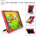 Shockproof Pancerne Etui dla Dzieci do iPad 10.2 7/8 /9 czerwono-czarne