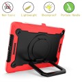 Shockproof Pancerne Etui dla Dzieci do iPad 10.2 7/8 /9 czerwono-czarne