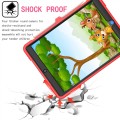 Shockproof Pancerne Etui dla Dzieci do iPad 10.2 7/8 /9 czerwono-czarne