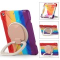 Shockproof Pancerne Etui z Paskiem do iPad 10.2 7/8/9 czerwone