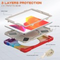 Shockproof Pancerne Etui z Paskiem do iPad 10.2 7/8/9 czerwone
