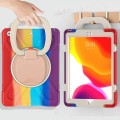 Shockproof Pancerne Etui z Paskiem do iPad 10.2 7/8/9 czerwone