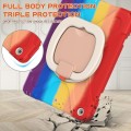 Shockproof Pancerne Etui z Paskiem do iPad 10.2 7/8/9 czerwone