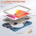 Shockproof Pancerne Etui z Paskiem do iPad 10.2 7/8/9 niebieskie