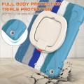 Shockproof Pancerne Etui z Paskiem do iPad 10.2 7/8/9 niebieskie