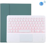 Zielone Etui Podświetlana Klawiatura Gładzik do iPad 10.2 7/8/9