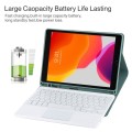 Zielone Etui Podświetlana Klawiatura Gładzik do iPad 10.2
