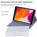 Fioletowe Etui Podświetlana Klawiatura Gładzik do iPad 10.2