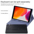 Fioletowe Etui Podświetlana Klawiatura Gładzik do iPad 10.2