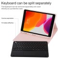 Różowe Etui Podświetlana Klawiatura Gładzik do iPad 10.2