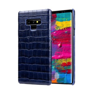 Eleganckie skórzane etui typu plecki Galaxy Note 9 -  granatowe