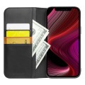 QIALINO Biznesowe Skórzane Etui do iPhone 13 Mini czarne
