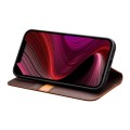 QIALINO Biznesowe Skórzane Etui do iPhone 13 Mini brązowe