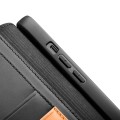 QIALINO Biznesowe Skórzane Etui do iPhone 13 czarne