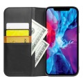 QIALINO Biznesowe Skórzane Etui do iPhone 13 Pro Max czarne