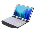 Etui Podświetlana Klawiatura do Samsung Galaxy Tab A7 10.4 czarno-białe
