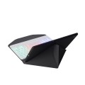 Etui Podświetlana Klawiatura do Samsung Galaxy Tab A7 10.4 czarno-białe