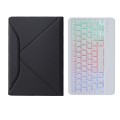 Etui Podświetlana Klawiatura do Samsung Galaxy Tab A7 10.4 czarno-białe