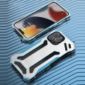 R-JUST Metalowa Obudowa do iPhone 13 Pro niebieska