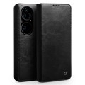 QIALINO Klasyczny Skórzany Pokrowiec Etui do Huawei P50 Pro czarny