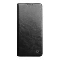 QIALINO Klasyczny Skórzany Pokrowiec Etui do Huawei P50 Pro czarny