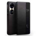 QIALINO Biznesowe Skórzane Etui do Huawei P50 Pro czarne