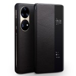 QIALINO Biznesowe Skórzane Etui do Huawei P50 Pro czarne