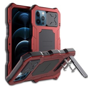Pancerne Etui Antywstrząsowe do iPhone 12 Pro Max czerwone