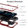 Pancerne Etui Antywstrząsowe do iPhone 12 Pro Max czerwone
