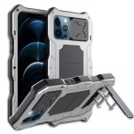 Pancerne Etui Antywstrząsowe do iPhone 12 Pro Max srebrne