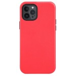 Skórzane Etui Plecki MagSafe do iPhone 12 Pro Max czerwone