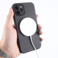 Skórzane Etui MagSafe do iPhone 12 Pro Max czarne